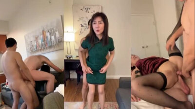 这老骚阿姨居然叫老外一起双插玩叠罗汉，这把年纪还这么能浪