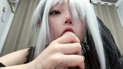 黑丝申鹤cos真人大奶露脸深喉