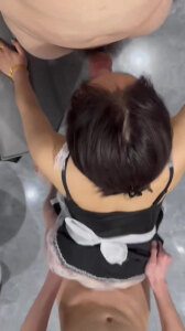 叫上单男一起3P我的女仆母狗最后还射里面了
